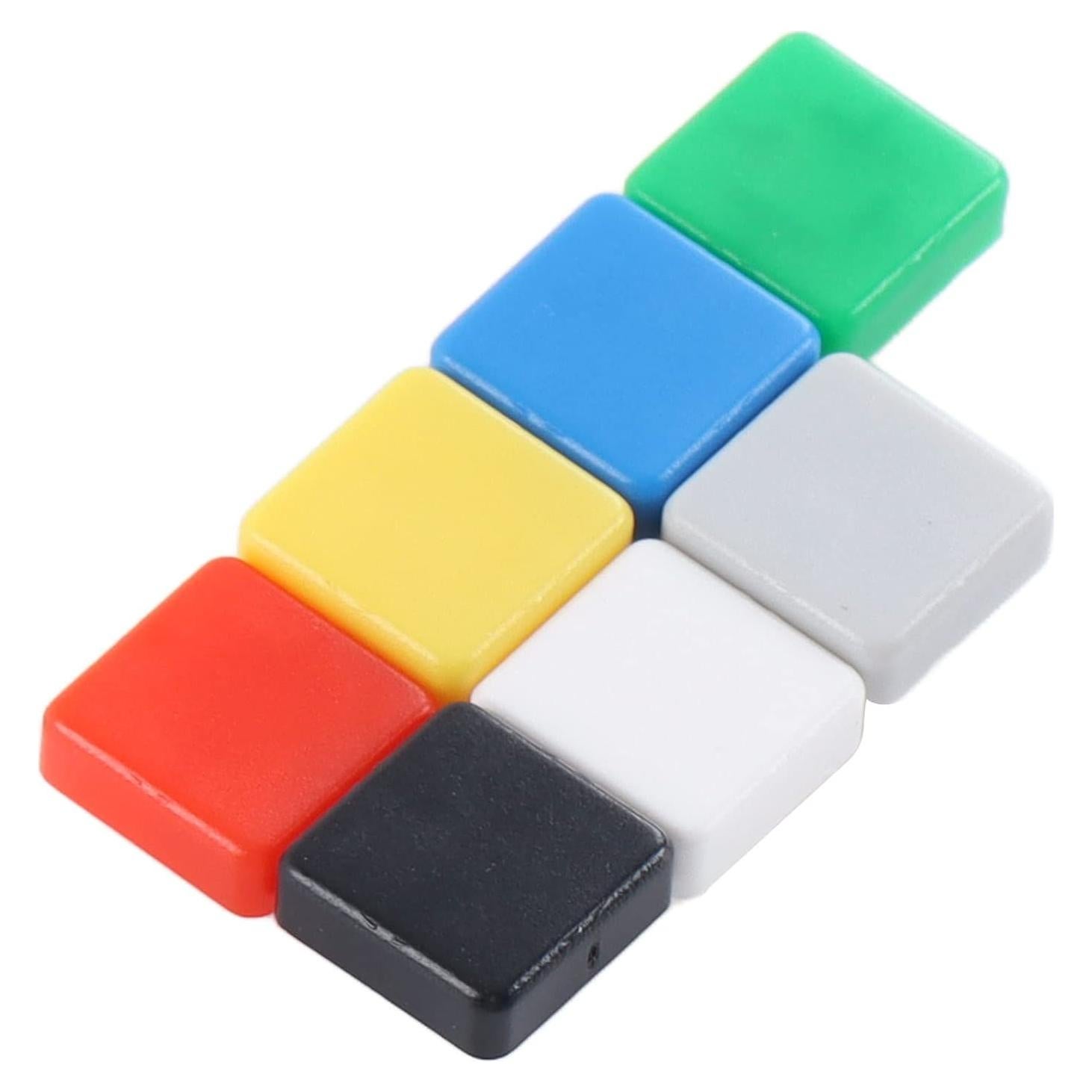 350 Interruptores Táctiles Eujgoov 12x12mm 7 Colores ABS