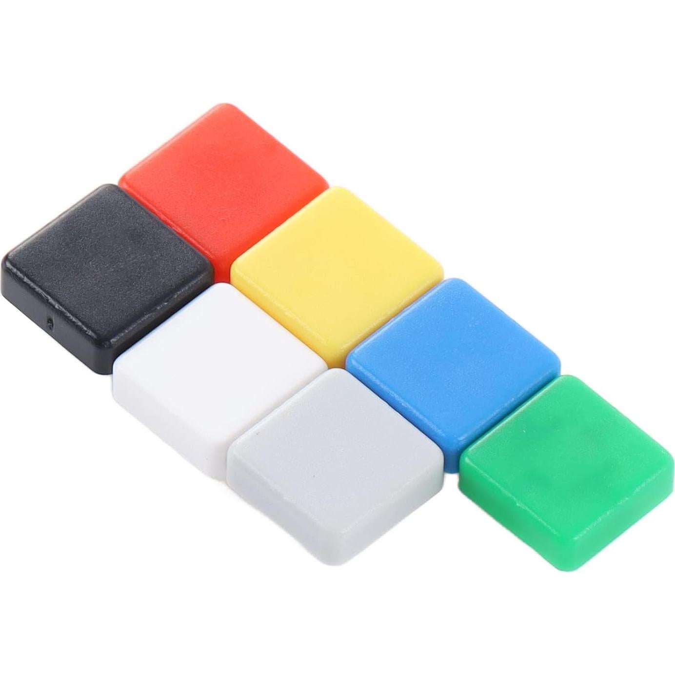 350 Interruptores Táctiles Eujgoov 12x12mm 7 Colores ABS