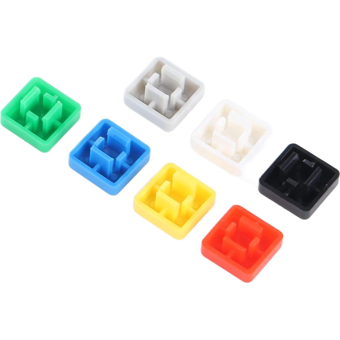 350 Interruptores Táctiles Eujgoov 12x12mm 7 Colores ABS
