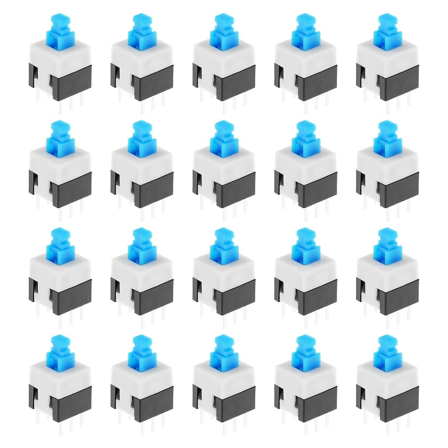 Interruptores de Auto-Bloqueo 6 Pines Crear Idea 20pcs 8x8mm