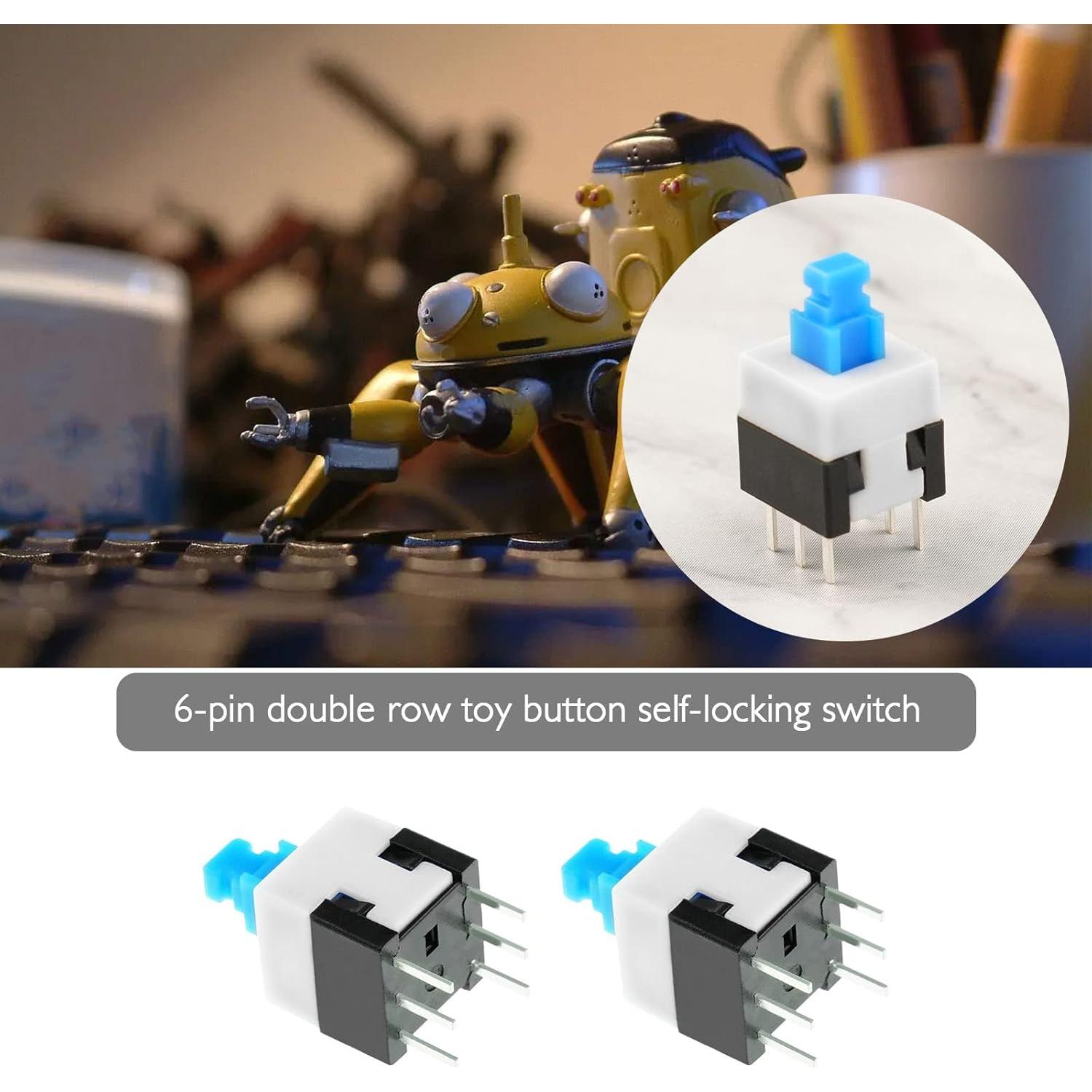 Interruptores de Auto-Bloqueo 6 Pines Crear Idea 20pcs 8x8mm