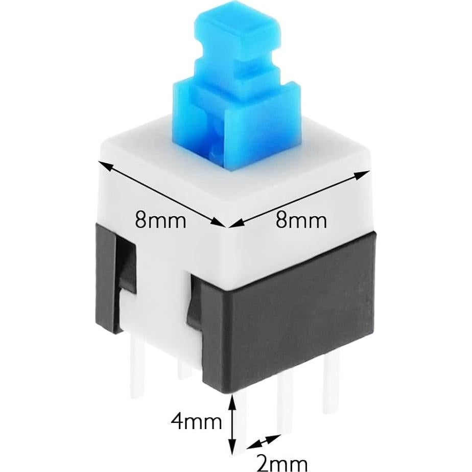Interruptores de Auto-Bloqueo 6 Pines Crear Idea 20pcs 8x8mm