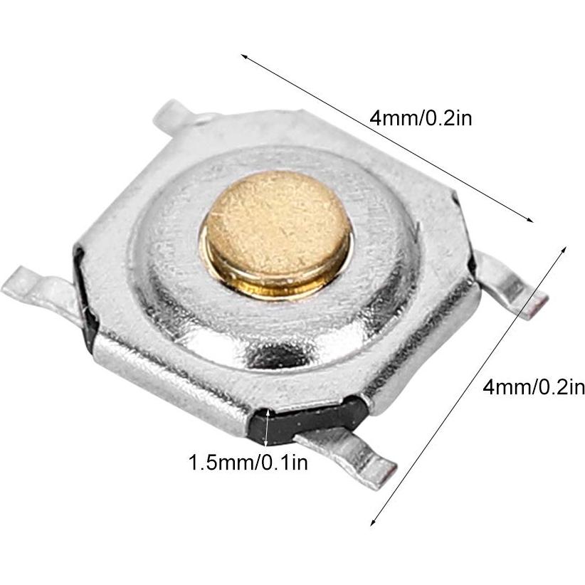 300 Interruptores de Botón Táctil WALFRONT 4x4x1.5mm