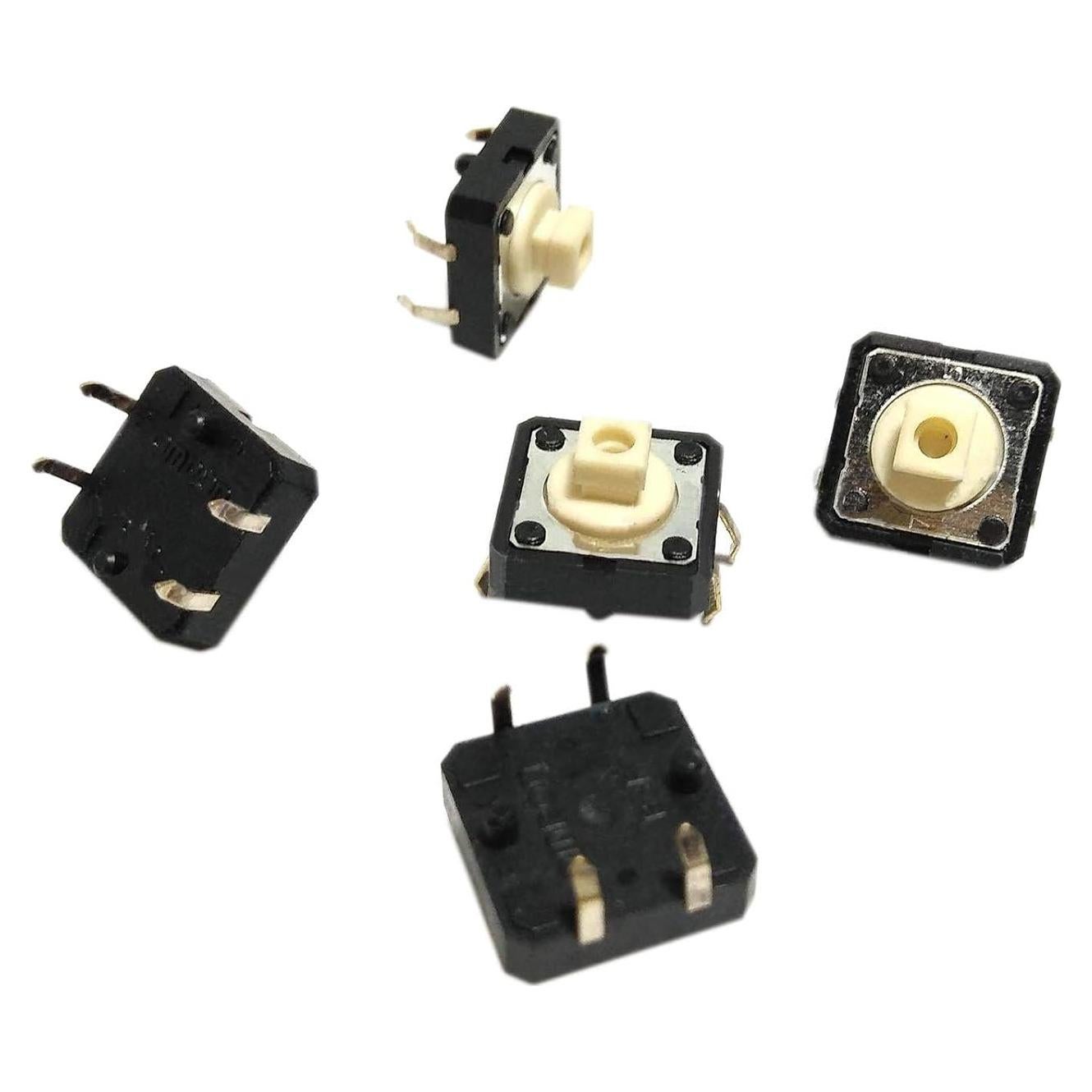 10 Interruptores Táctiles SPST NO CGjiogujio B3F-4050 12x12mm
