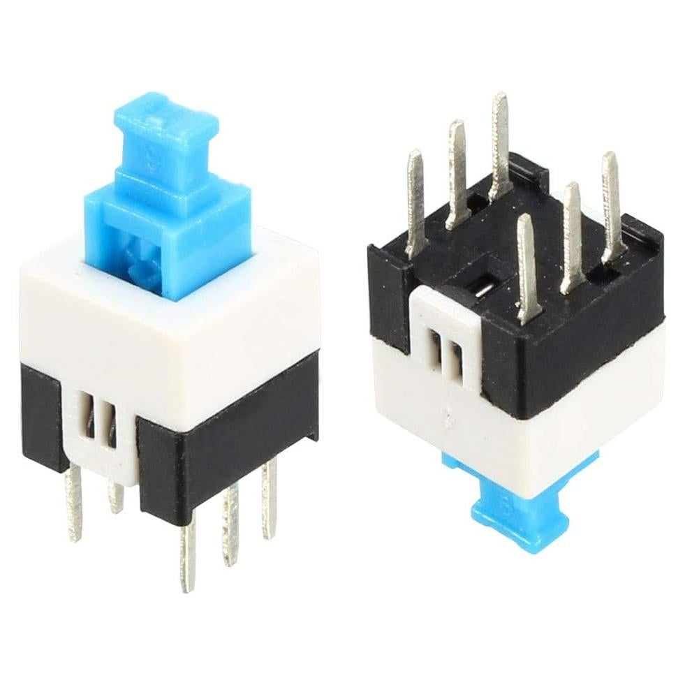 Interruptor Táctil Auto-bloqueante uxcell 40 Pcs 7x7mm