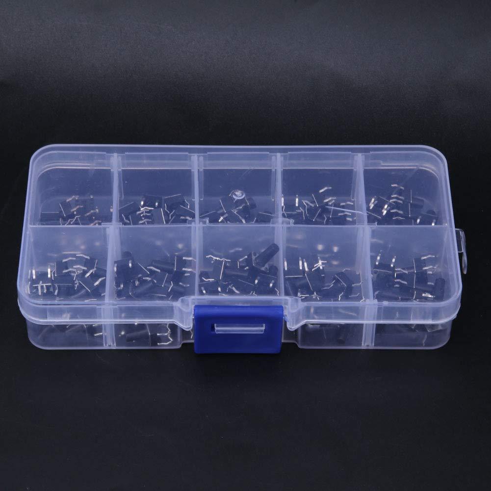 Kit de 100 Interruptores Táctiles 6x6mm Jectse con Caja