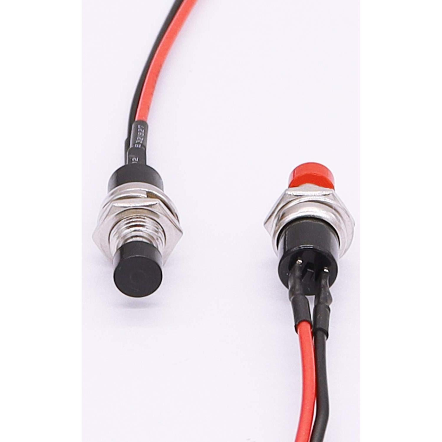 Interruptor de Botón Momentáneo TWTADE 6 Pcs 1A 250V CA