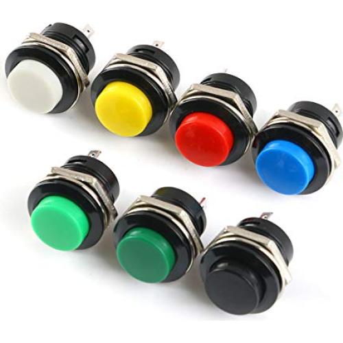 28 Piezas Interruptores de Botón Momentáneo 16MM EC Buying