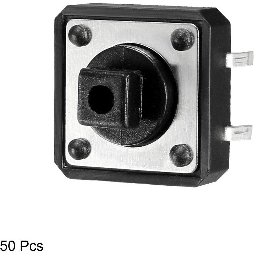 Interruptor Táctil Momentáneo uxcell 12x12mm 4 Pines 50PCS