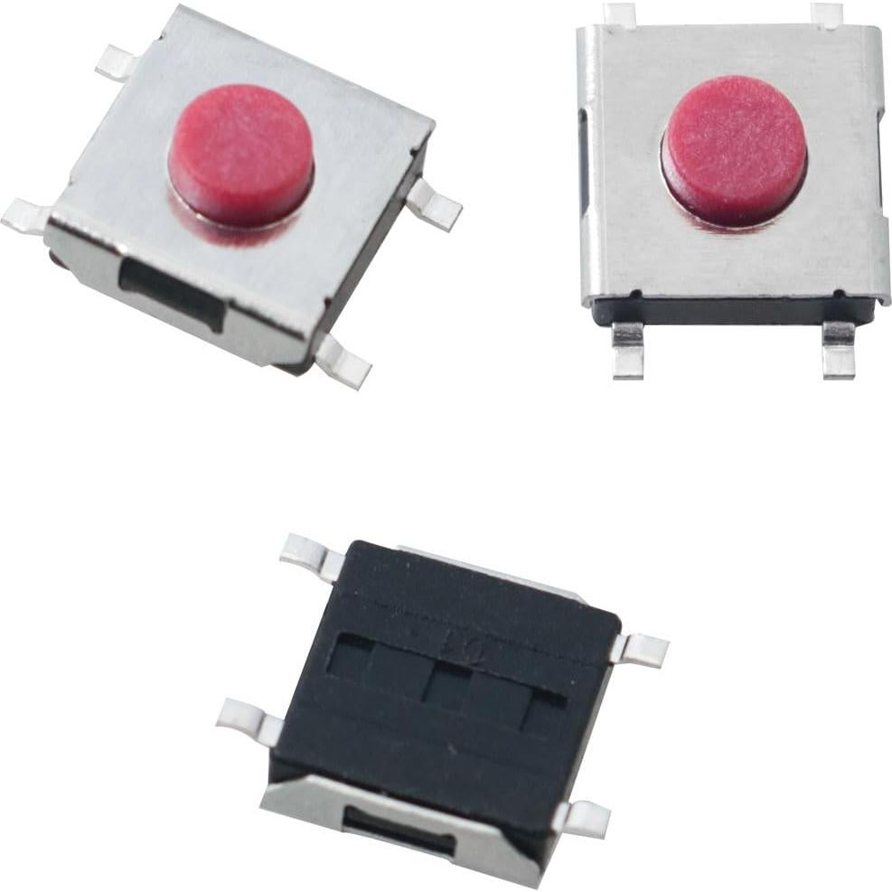 50 Interruptores Táctiles Momentáneos JJHXSM 6x6mm Montaje Superficie