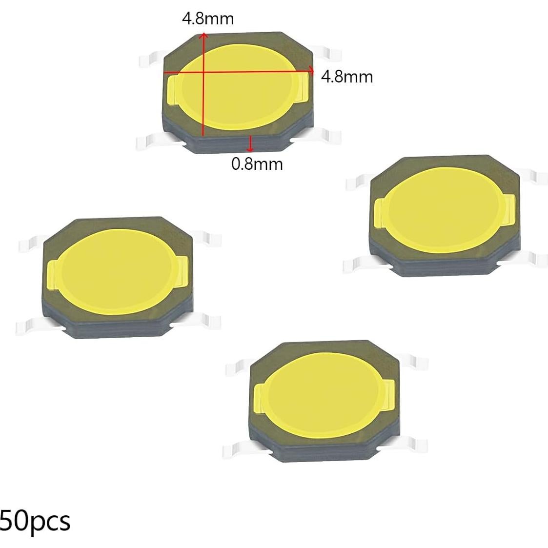 Interruptor Táctil 4 Pin 50pcs El Señor de las Herramientas 4.8x4.8mm