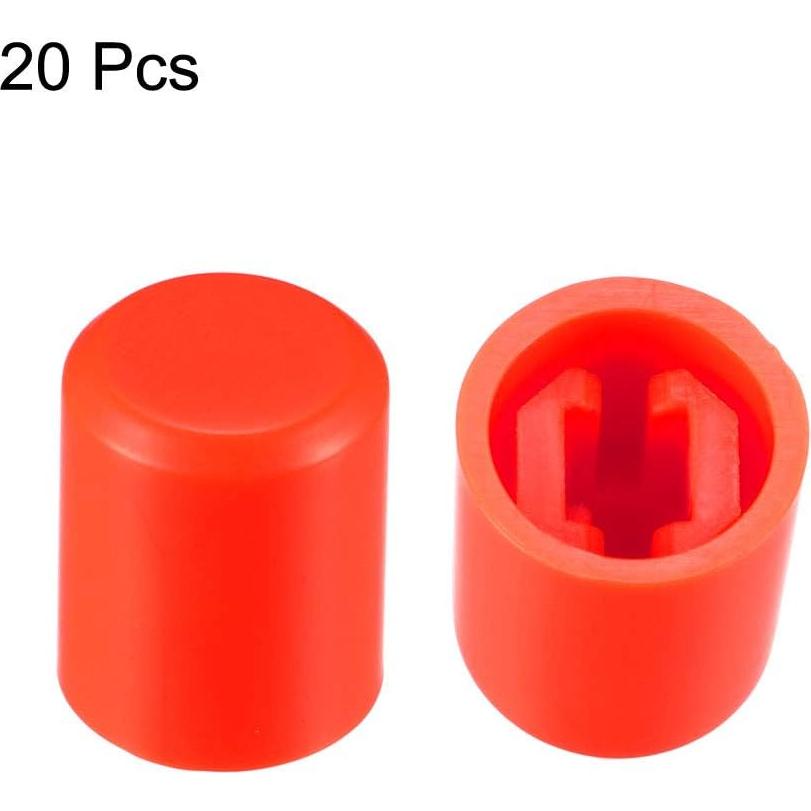 Tapa de Interruptor Micro uxcell 20 Pcs 3.1mm Rojo
