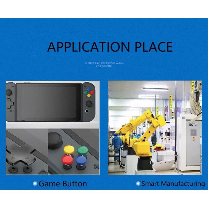 Tapa de Interruptor Fielect 50Pcs 6x6mm Botón Táctil Negro