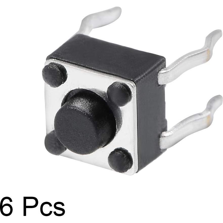 Interruptor Táctil Momentáneo uxcell 4.5x4.5mm 6PCS