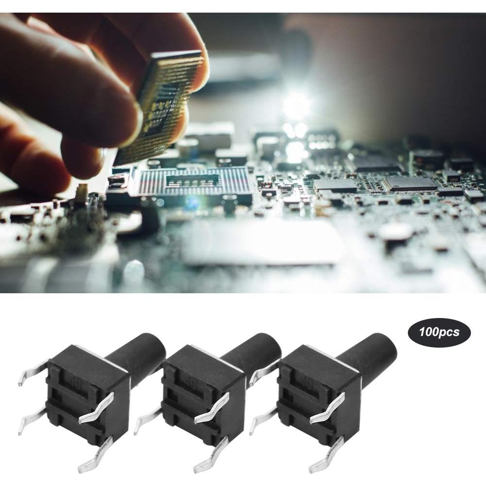 Interruptores de Botón Táctil Momentáneo Garosa 100PCs DC12V