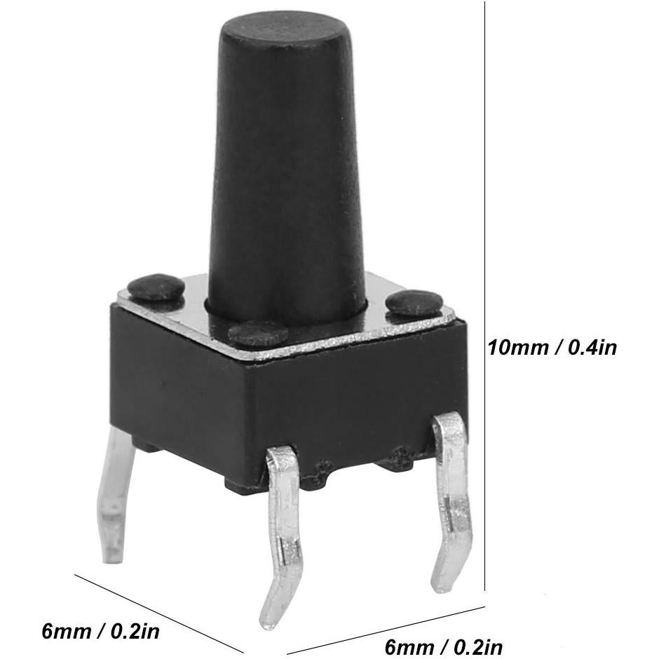 Interruptores de Botón Táctil Momentáneo Garosa 100PCs DC12V