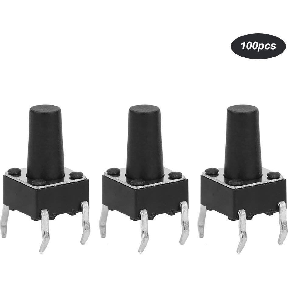 Interruptores de Botón Táctil Momentáneo Garosa 100PCs DC12V