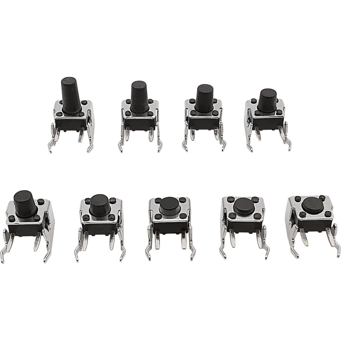 20 Piezas Interruptor Táctil 6x6mm Zhayouqingdzsw Auto-reinicio