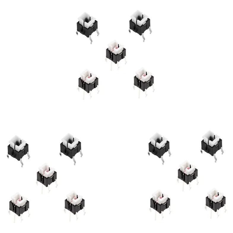 Interruptor Táctil 6x6mm Hanast con LED Luz Azul - 50 Pcs