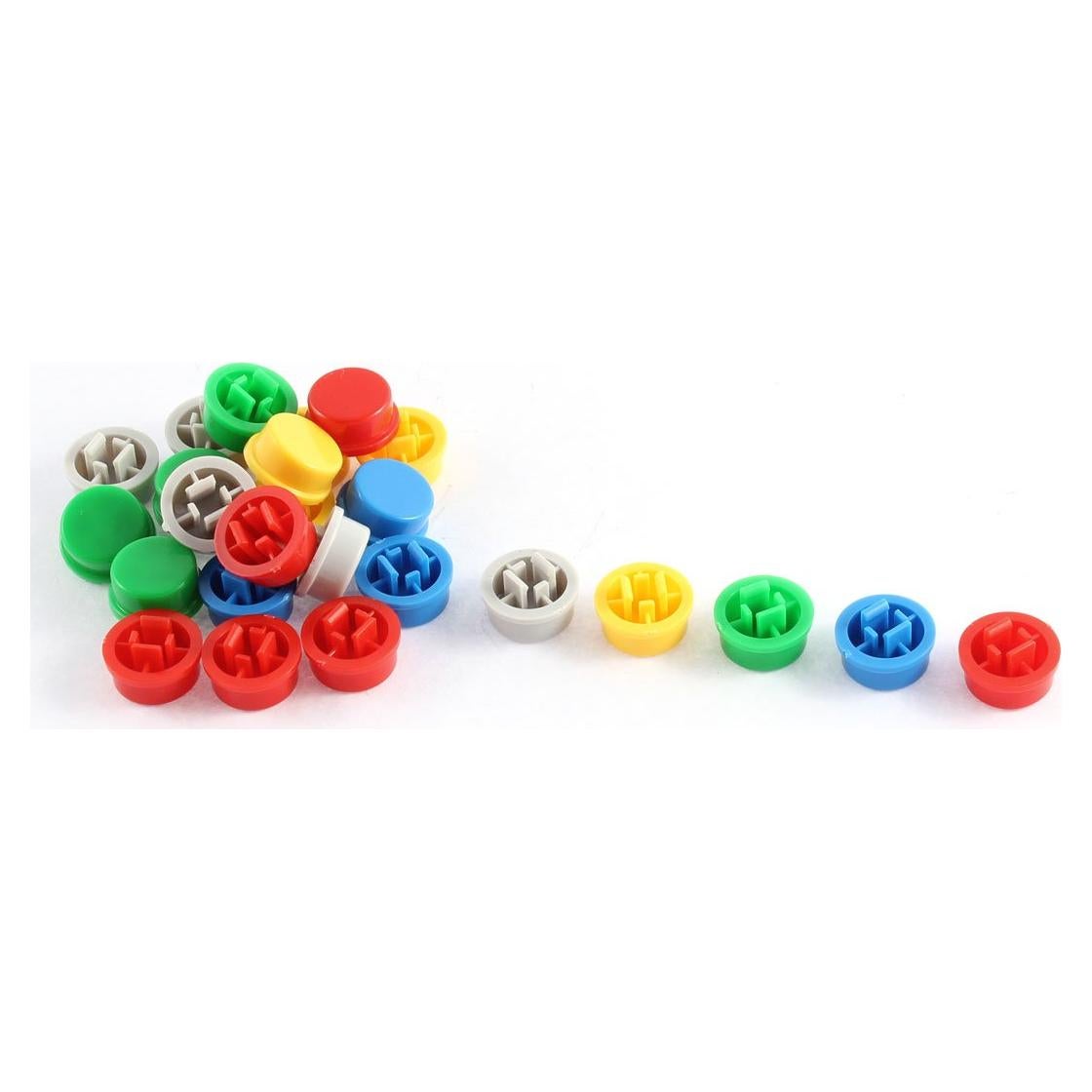 Tapa de Interruptor Táctil Uxcell 12x12mm 25PCS Colores