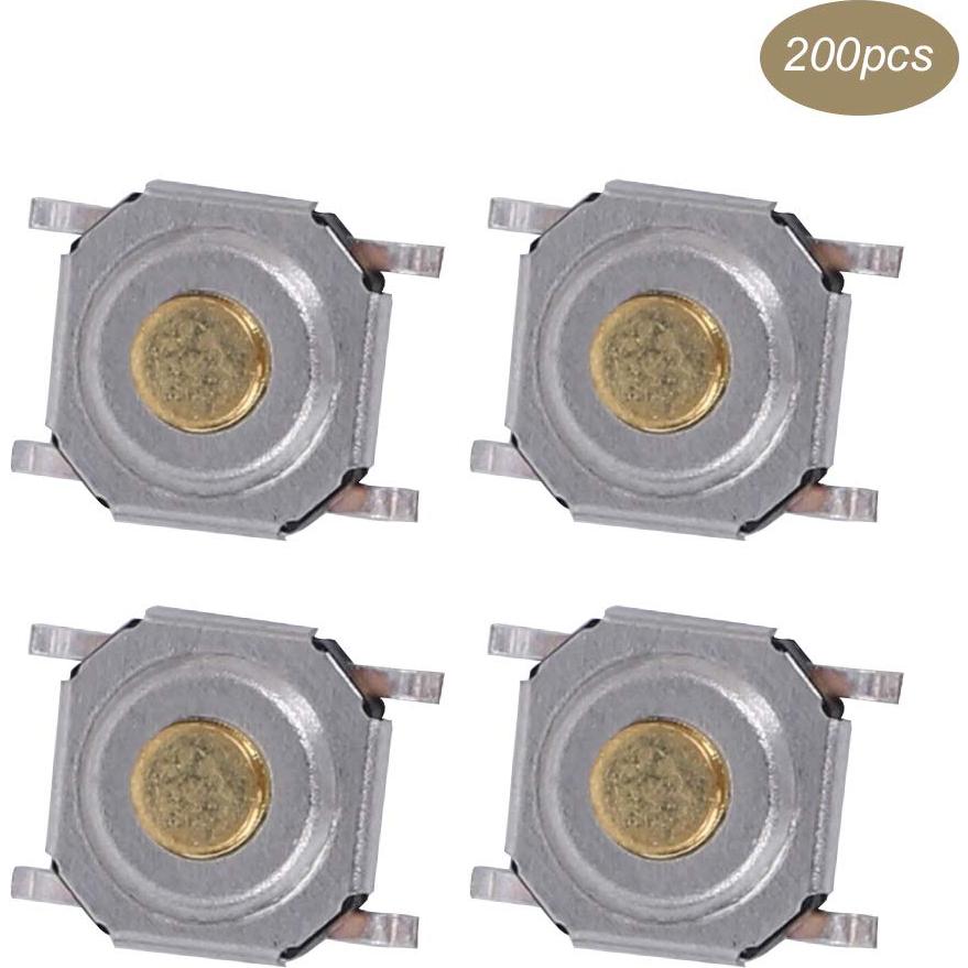 Interruptores Táctiles de Botón Pulsador Garosa 200 Pcs Latón