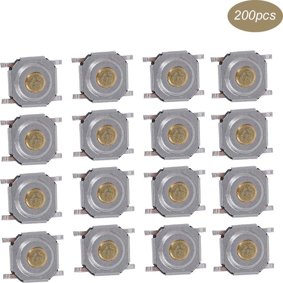Interruptores Táctiles de Botón Pulsador Garosa 200 Pcs Latón