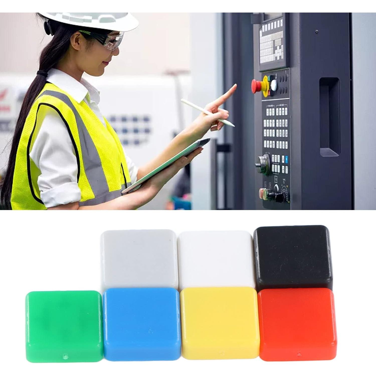 350 Interruptores Táctiles de Botón Eujgoov 7 Colores ABS