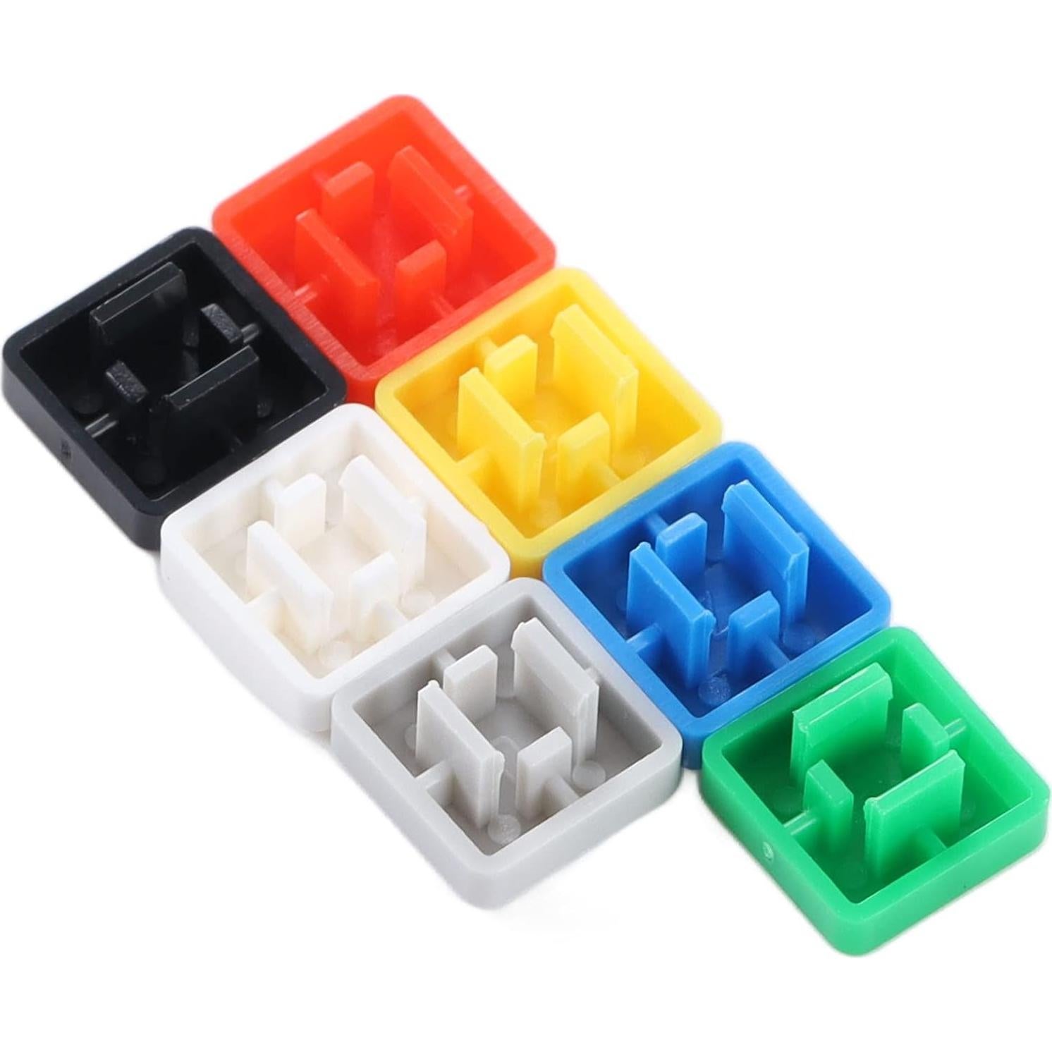 350 Interruptores Táctiles de Botón Eujgoov 7 Colores ABS