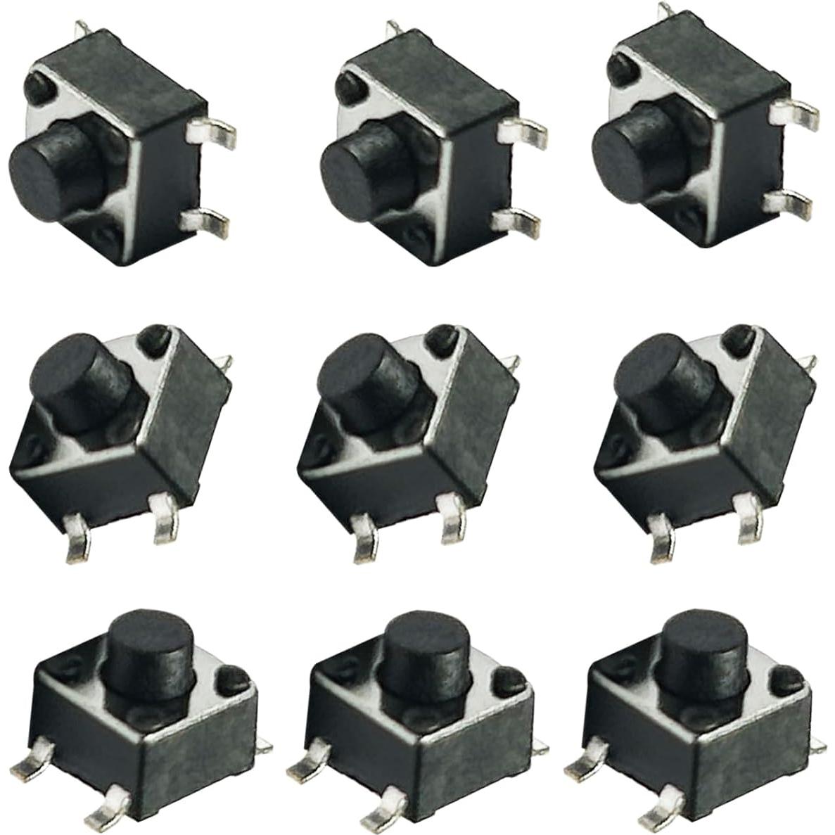 Interruptor Táctil Micro 4 Pines L·K Longkun 20 Pcs 4.5x4.3 mm