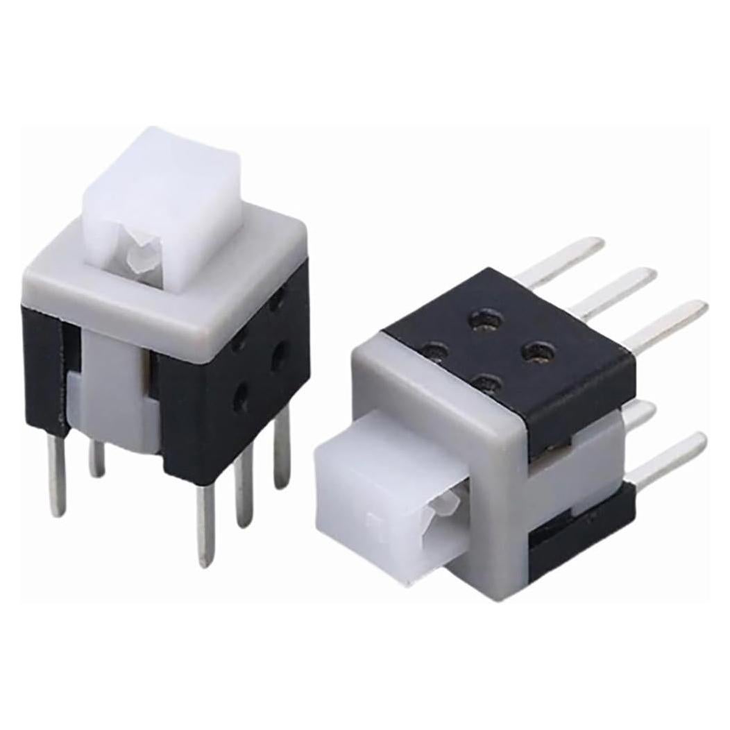 100 Piezas Micro Interruptor Táctil 6 Pin Superele 5.8mm