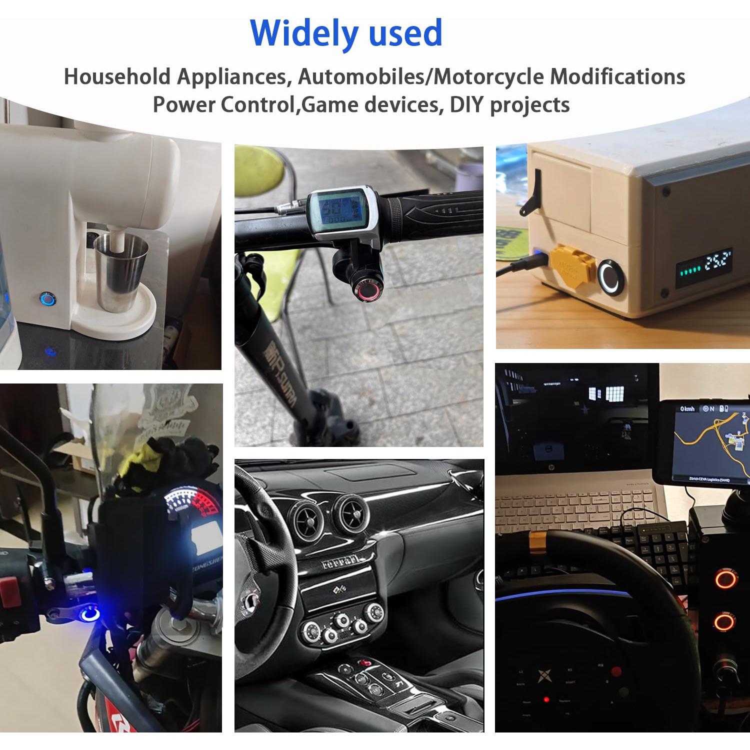 Interruptor Pulsador 16mm LANGIR Acero Inoxidable IP67 Verde