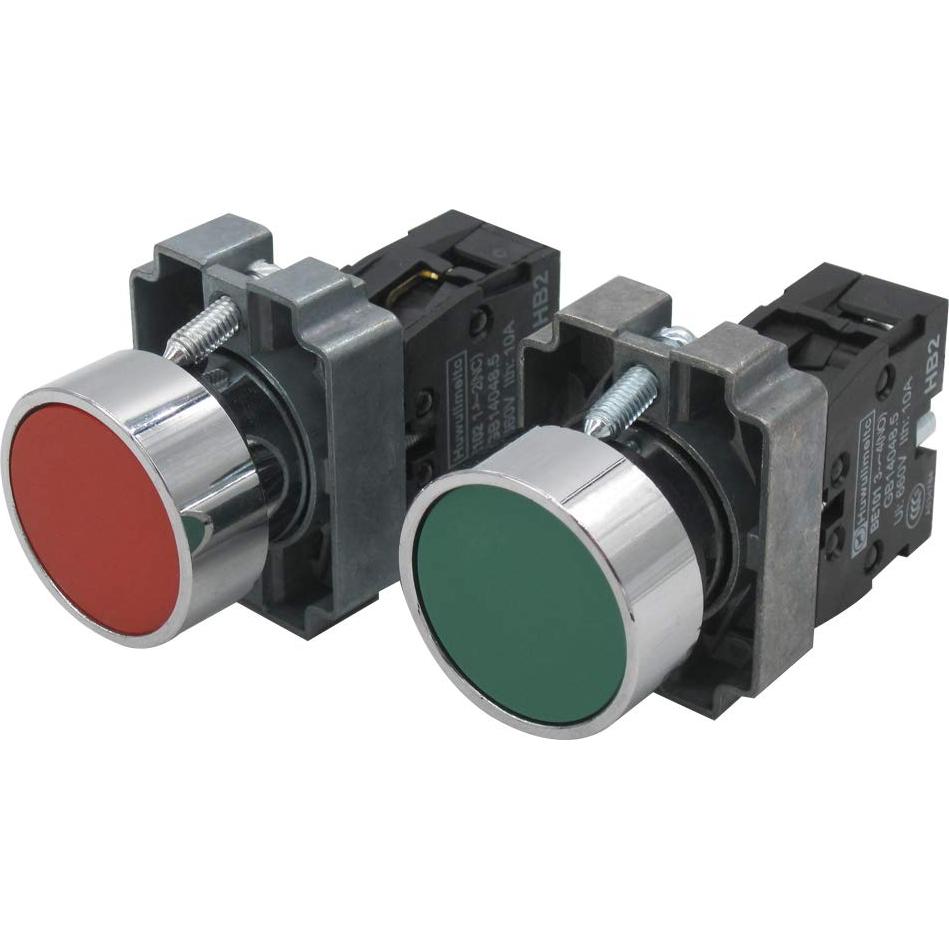 Interruptor de Botón Momentáneo mxuteuk 22mm Rojo y Verde 660V 10A
