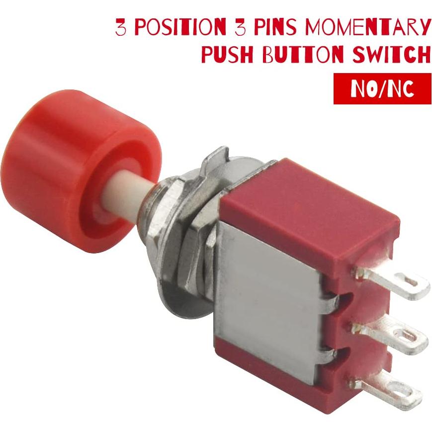 Interruptores de Botón Momentáneo SPDT WMYCONGCONG 15 Pcs 250V