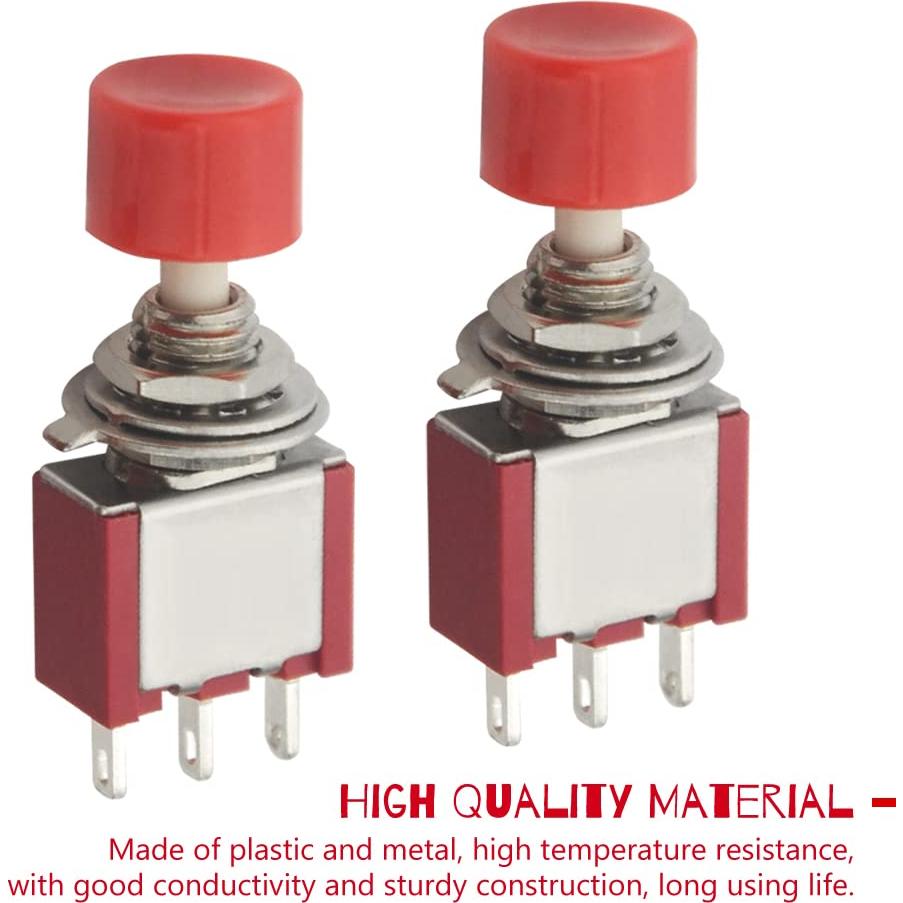 Interruptores de Botón Momentáneo SPDT WMYCONGCONG 15 Pcs 250V