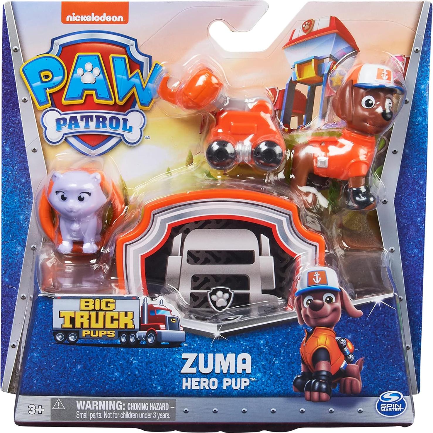 Figura de acción Zuma PAW Patrol Big Truck Pups con dron