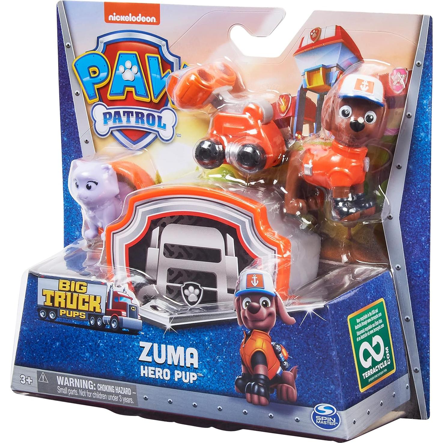 Figura de acción Zuma PAW Patrol Big Truck Pups con dron