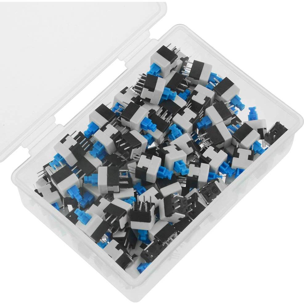 Interruptores Micro DPDT 6 Pines Auto-bloqueo 100pcs XLX