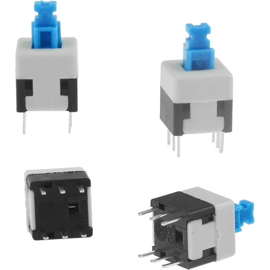 Interruptores Micro DPDT 6 Pines Auto-bloqueo 100pcs XLX