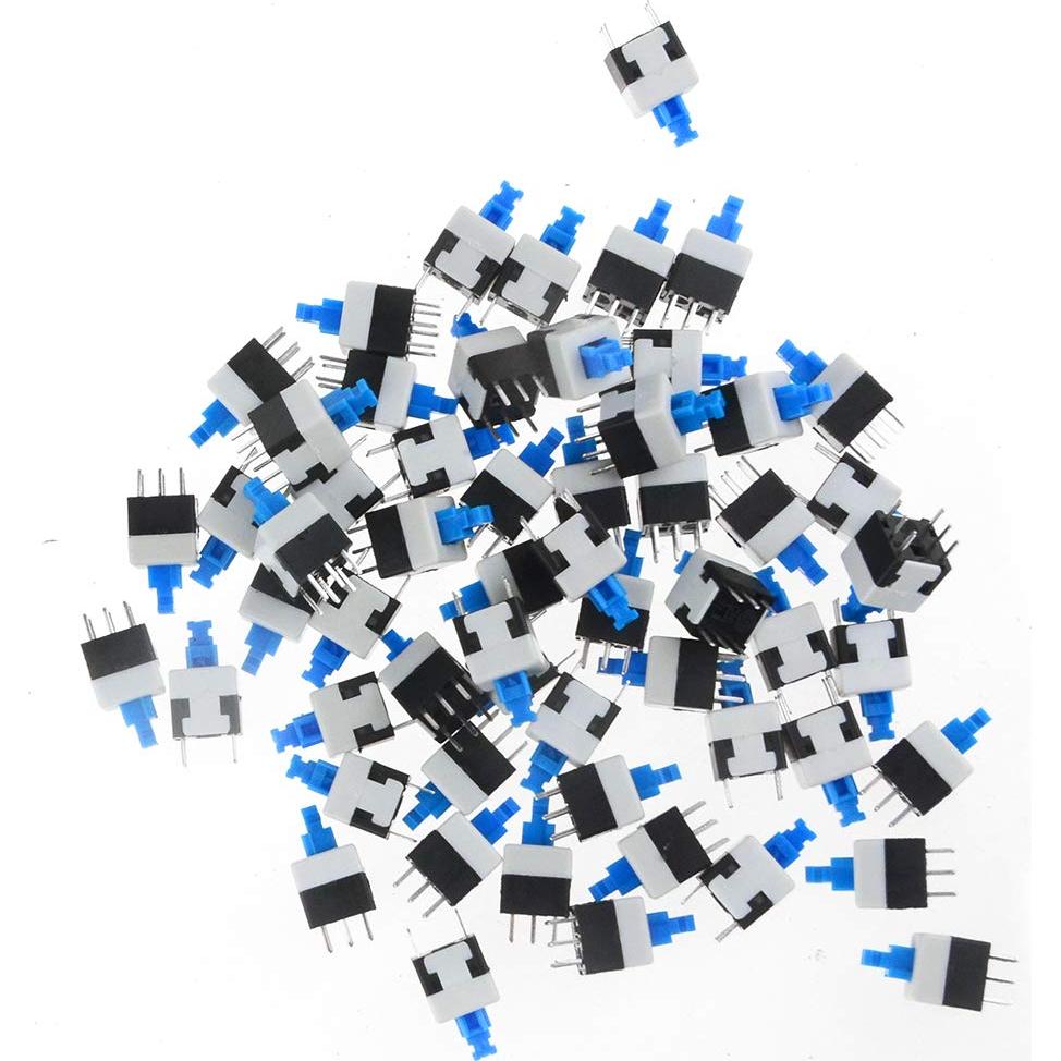 Interruptores Micro DPDT 6 Pines Auto-bloqueo 100pcs XLX