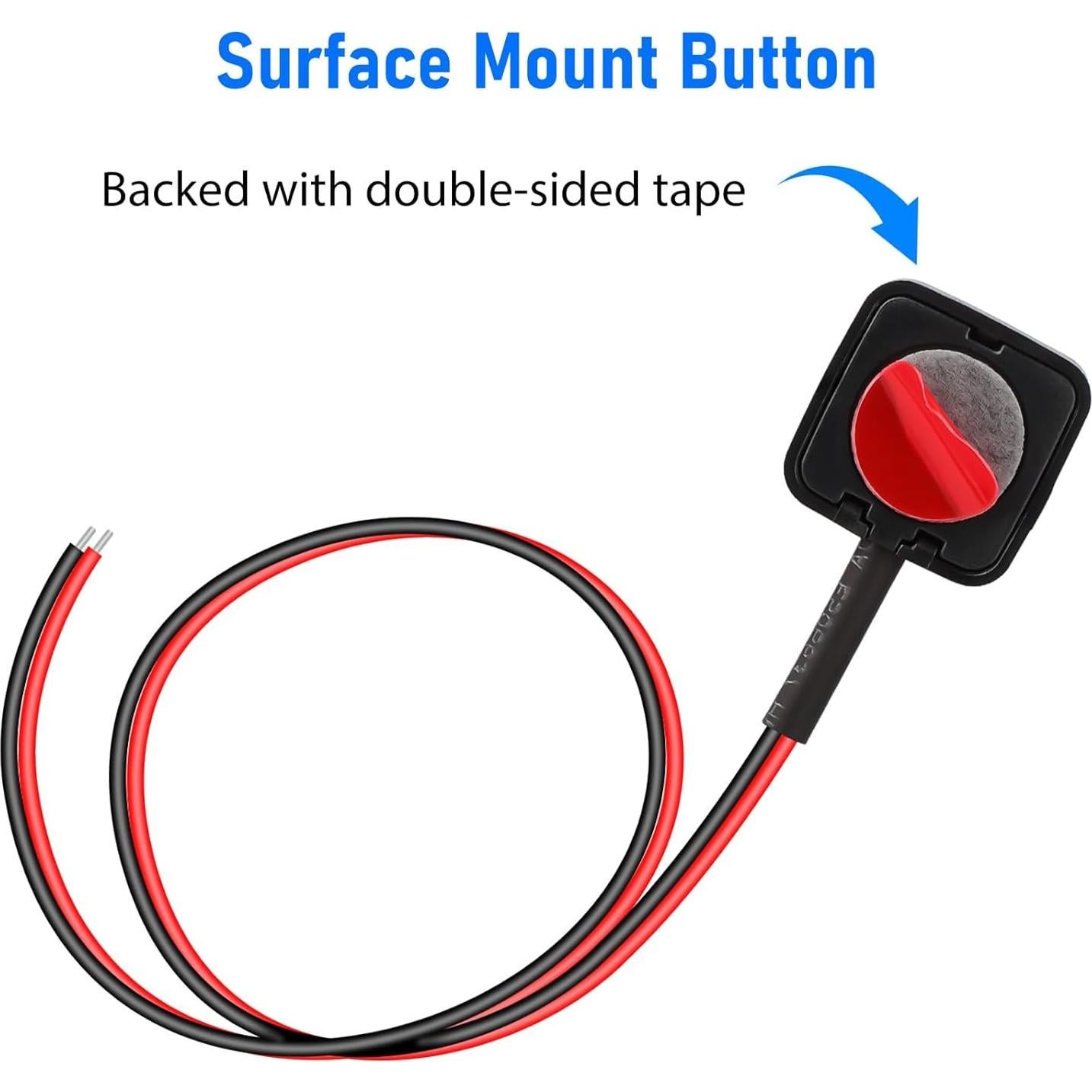 Interruptor Momentáneo Linkstyle 12V ON/OFF con Cable 10 Piezas