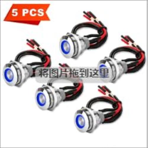 Interruptor Momentáneo Linkstyle 12V ON/OFF con Cable 10 Piezas