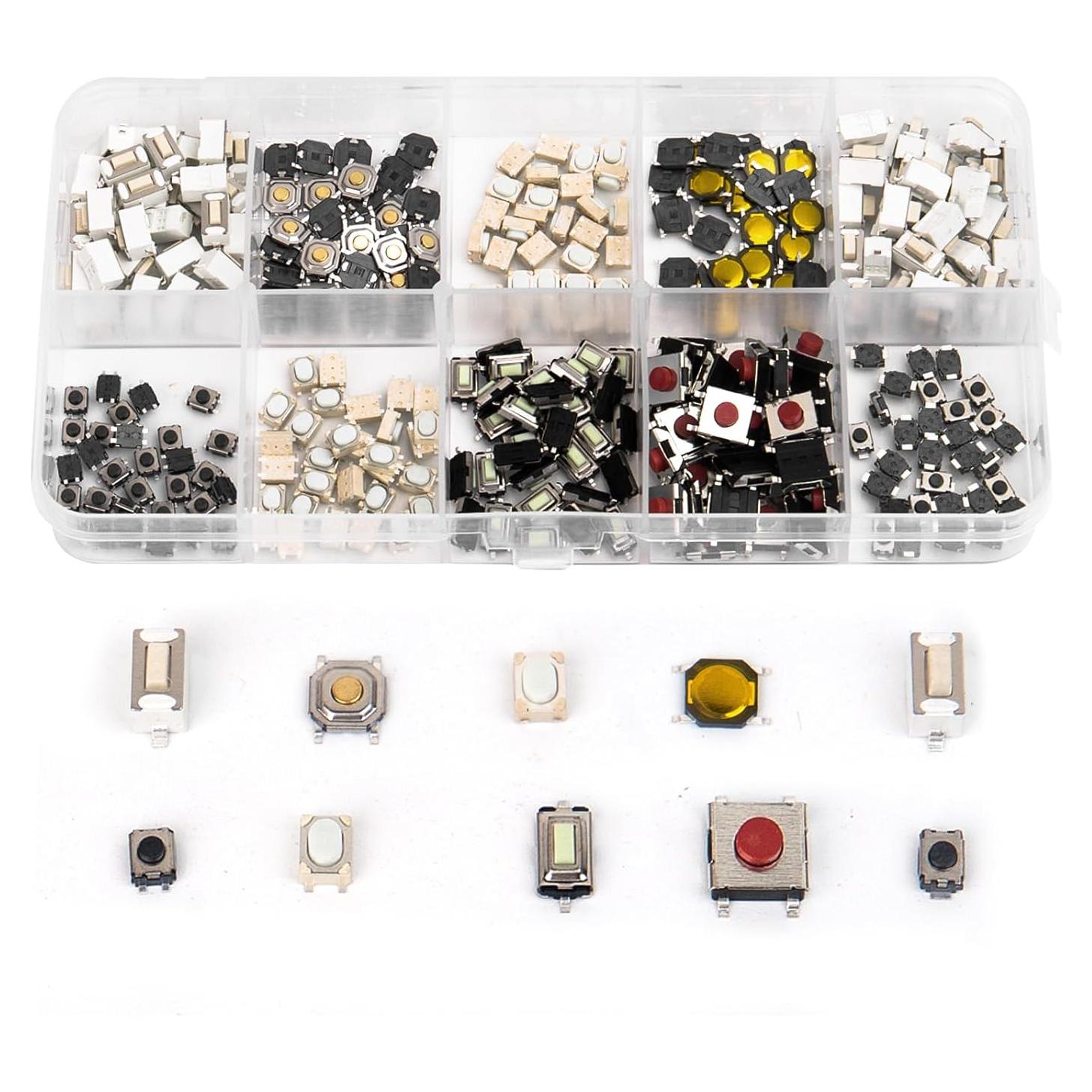 200 Micro Interruptores Momentáneos Abiertos SCOOYUCK 12.8x6.4cm