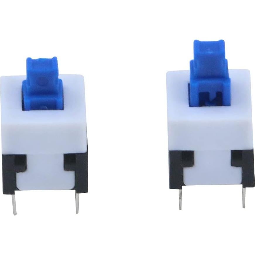 Interruptor de Botón Antrader 30 Pcs 6 Pines DPDT Auto-Bloqueante