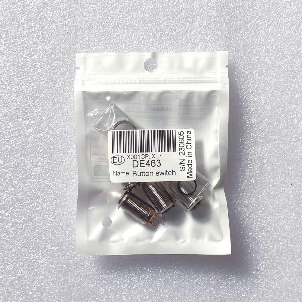 4 Interruptores de Botón Pulsador Impermeables 12mm Gebildet
