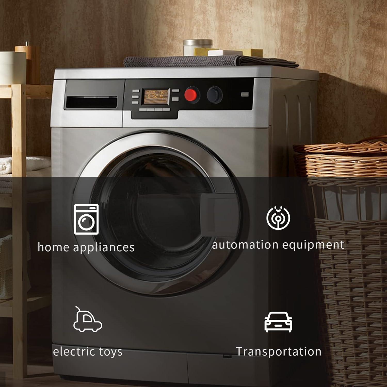 Interruptor de Botón Redondo STARELO R13-507 16mm Rojo 5Pcs