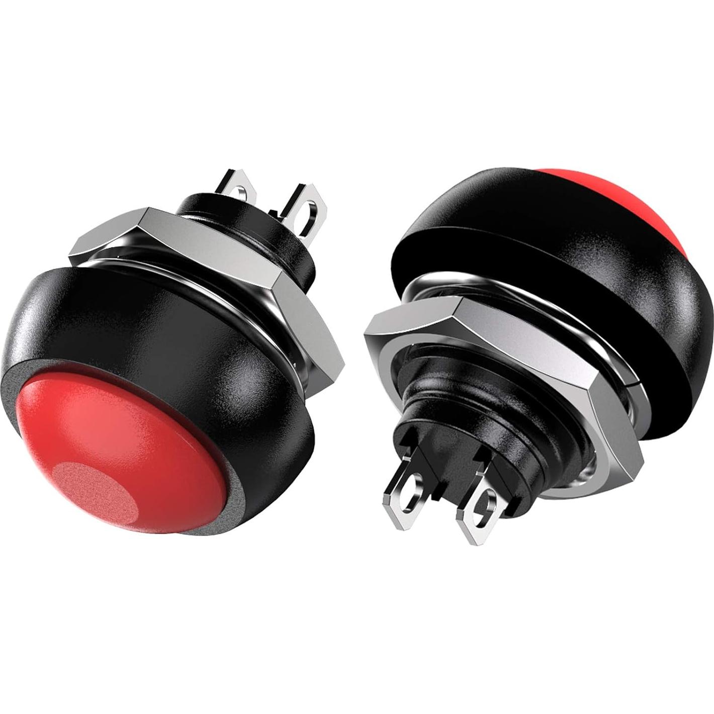 Interruptor de Botón Momentáneo DIYhz 12mm Normal Abierto 14pcs