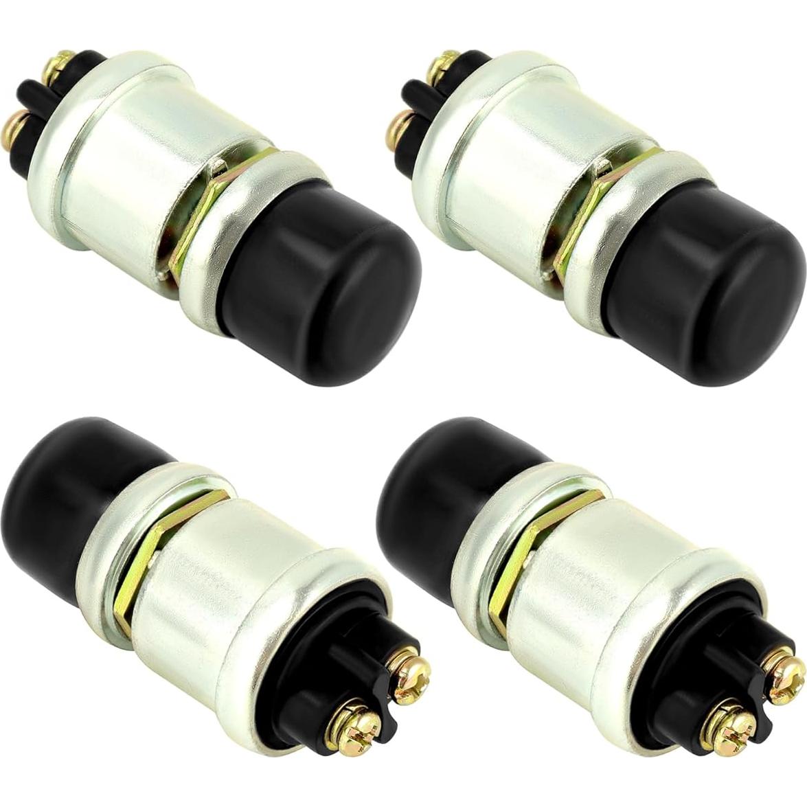 Interruptor de Botón de Inicio QWORK 12V 50A 4 Pcs