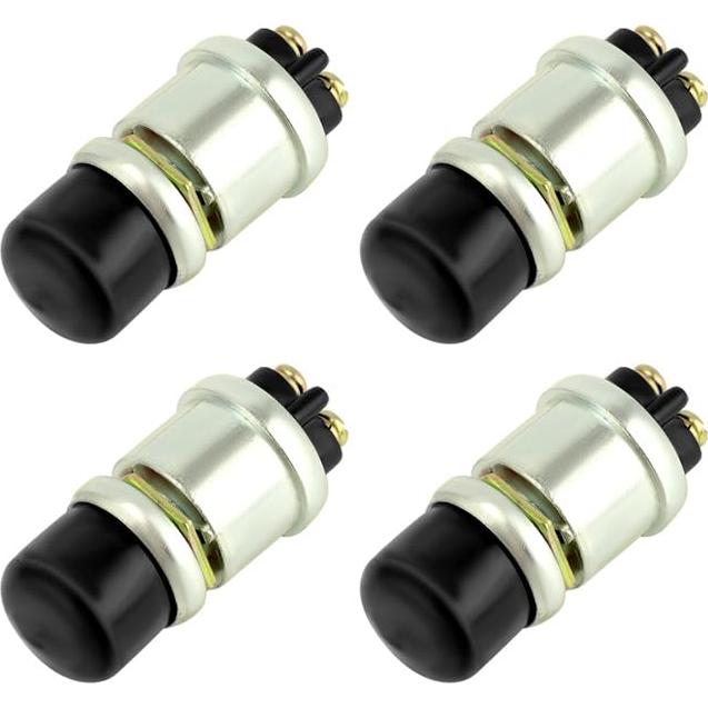 Interruptor de Botón de Inicio QWORK 12V 50A 4 Pcs