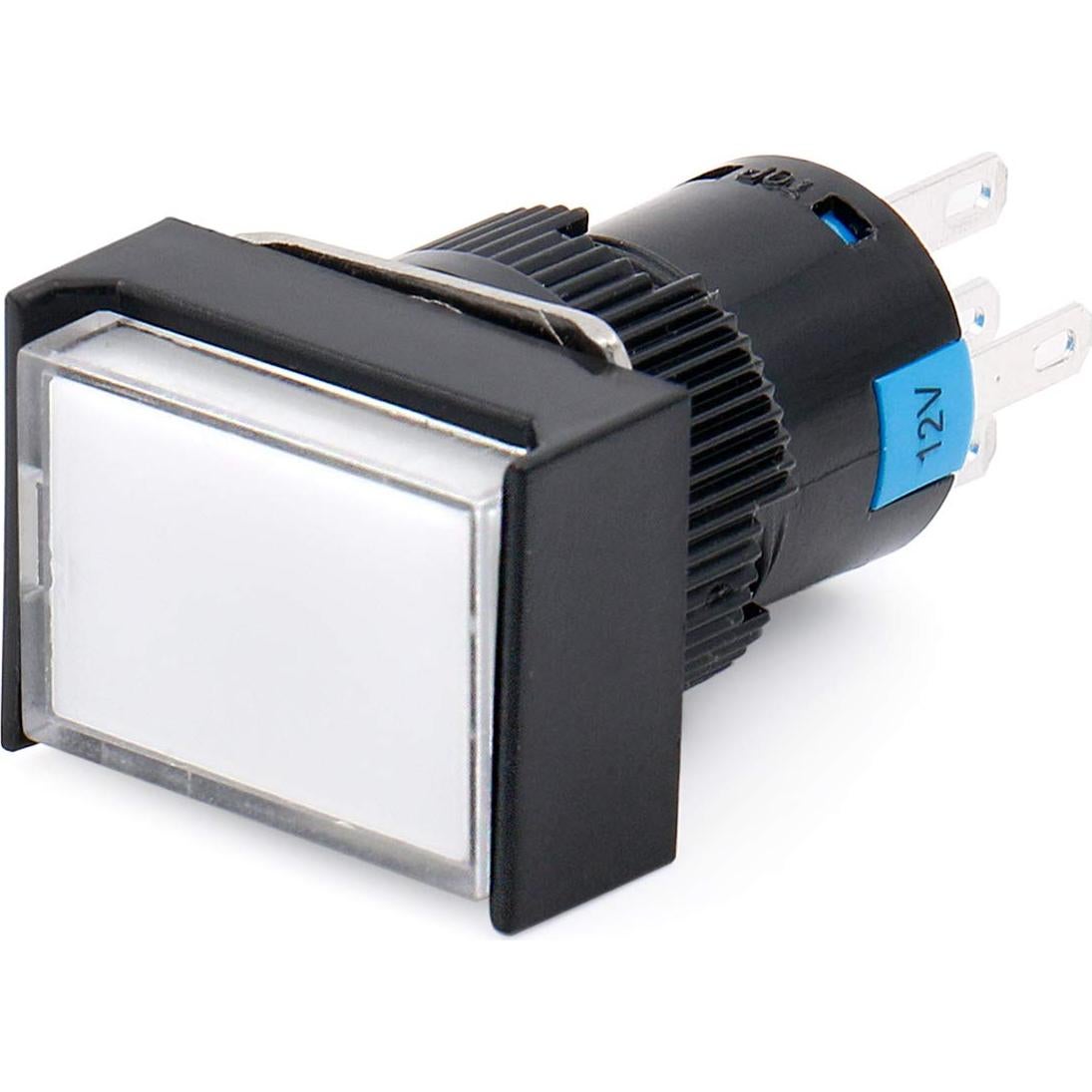 Interruptor de Botón Momentáneo Baomain 16mm 5 Pines DC 12V