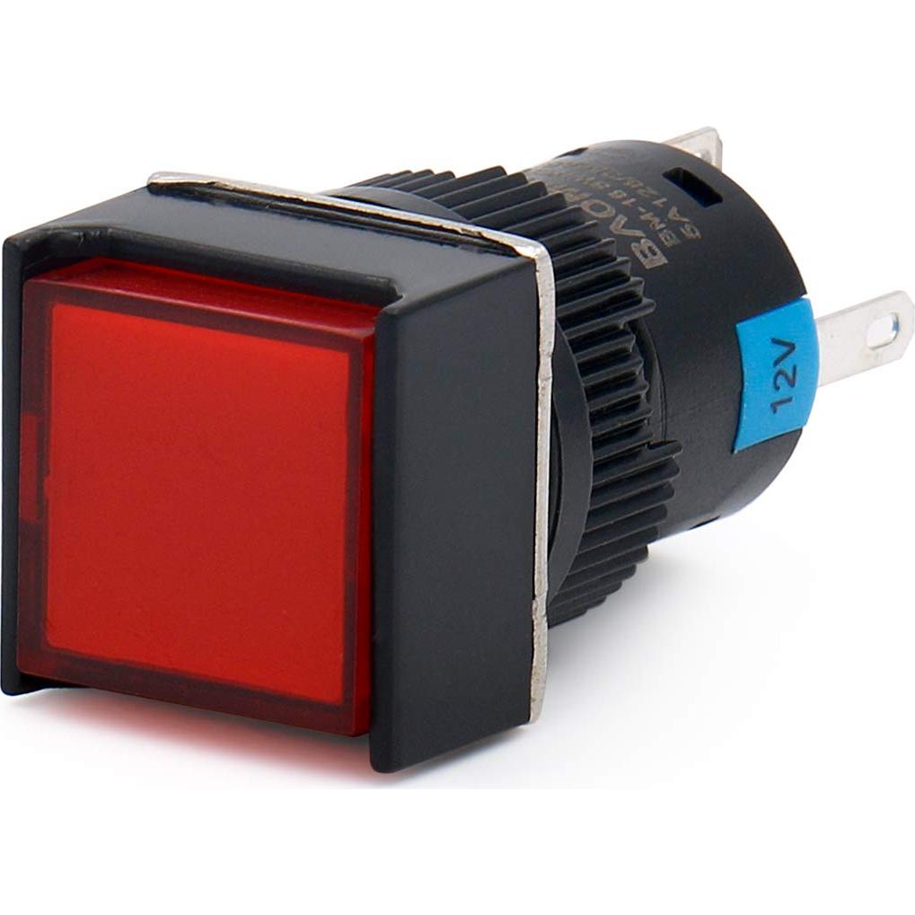 Interruptor de Botón Pulsador Baomain 16mm 4-Pack LED